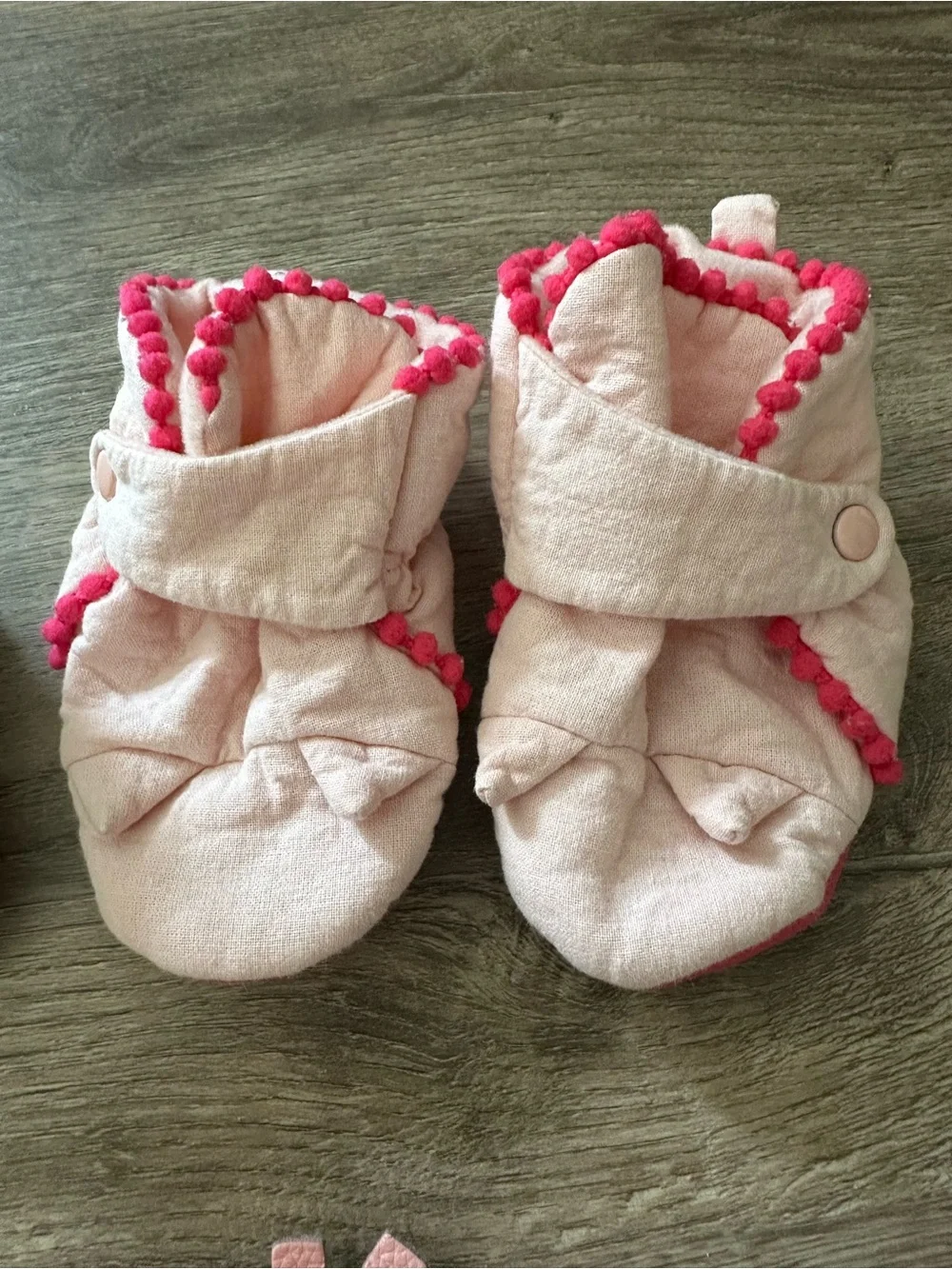 3-Pair Baby Bootie Bundle - Pink, Gray, Floral